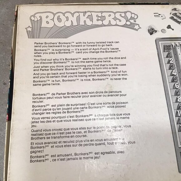 Vintage This Game is “Bonkers” Board Game 1978 Parker Brothers - Picture 5 of 9